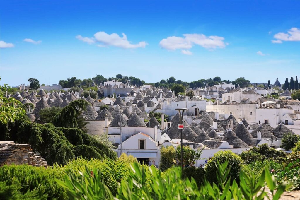 Uitzicht op het oudere deel van Alberobello